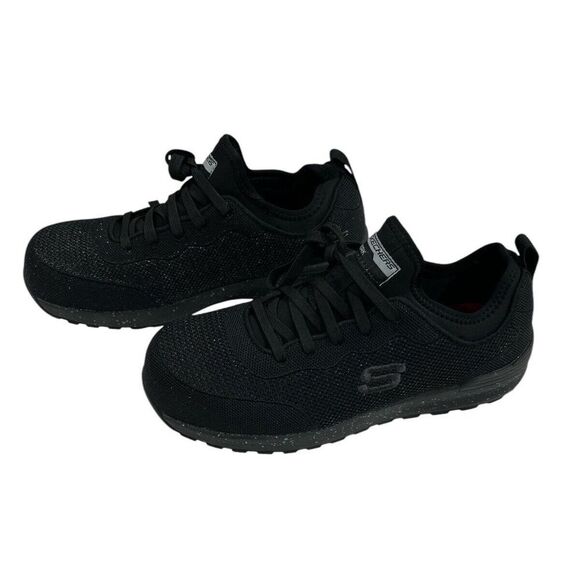 Skechers Bulkin Balran Womens Comp Toe Safety Work Sneakers 108033 Black Size 9 - Picture 5 of 8